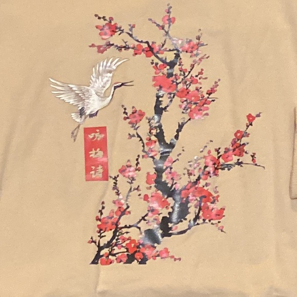 Japanese Anime crane crewneck. - Picture 2 of 2